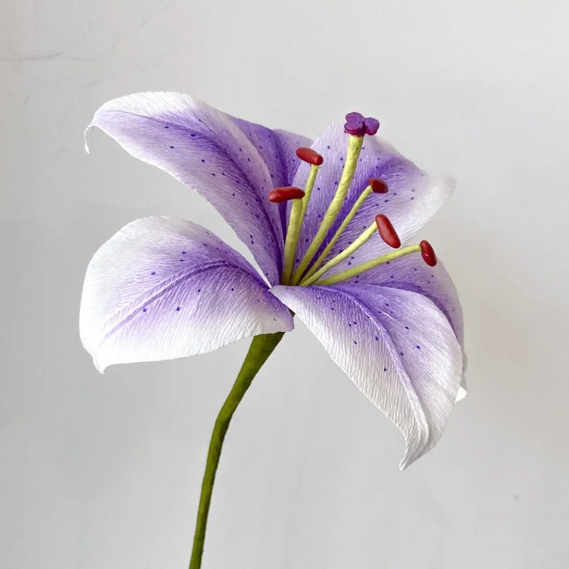 Buy Beautiful Crepe Paper Asiatic Lilly High-Quality Handmade